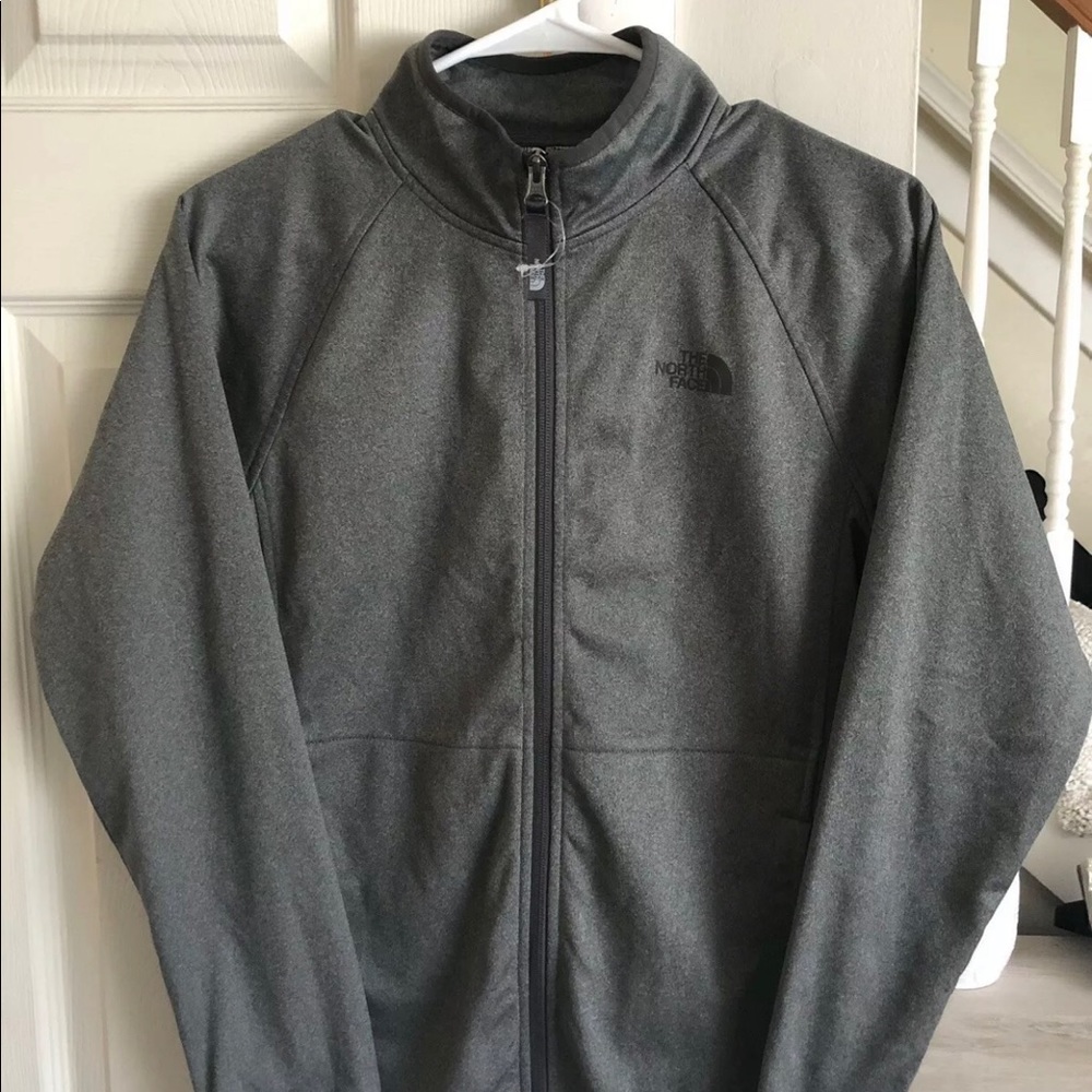 The North Face Boys Zip Up Fleece Large Gray